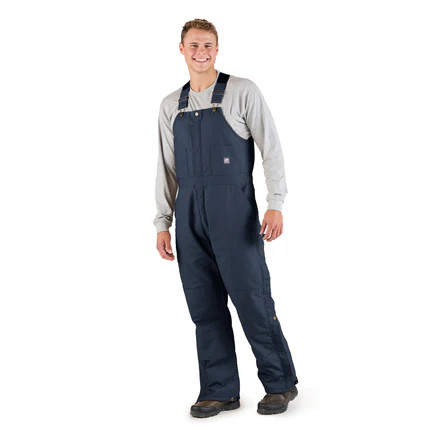 Berne FR Insulated Navy Duck Bib Overall