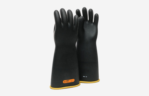 Class 4 Rubber Gloves 36000V Black