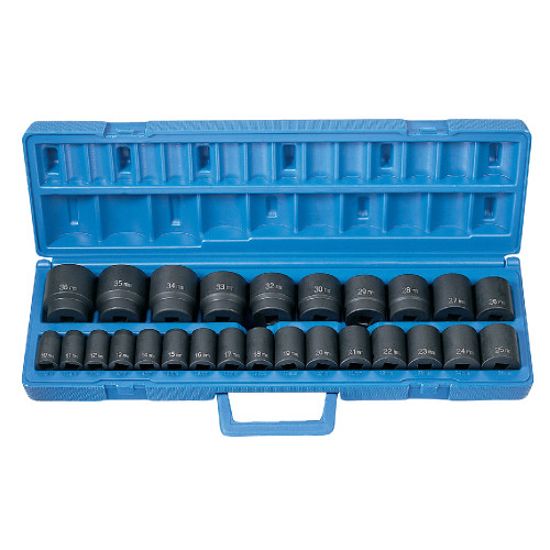 1/2" Drive 26 Pc. Standard Length Metric Master Set