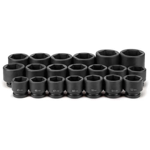 1" Dr. 20 Pc. Metric Set 45mm to 75mm