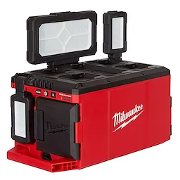 M18 18-Volt Lithium-Ion Cordless PACKOUT 3000 Lumens LED Light with Built-In Charger