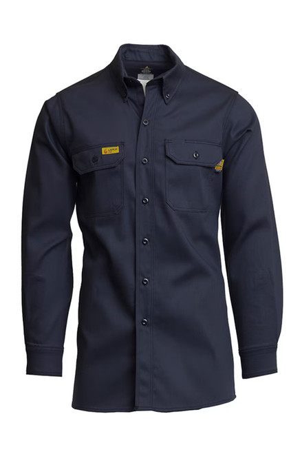 LAPCO FR 7oz Navy Button-Down