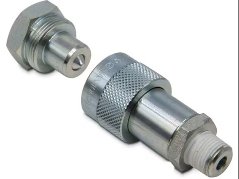 Coupler, Hydraulic, High Flow, 10000 PSI, 3/8" NPTF, Set