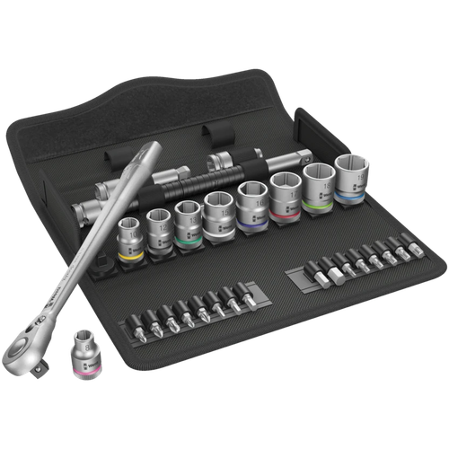 Wera Metric Socket Set, 3/8" Drive, 29 Piece