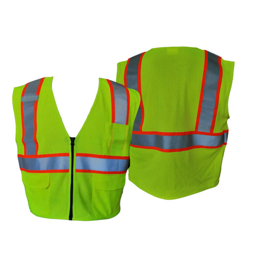 Vest, Hi-Vis, Class 2, Lime NFPA 70E
