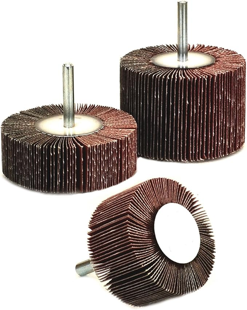 Mounted Shank Flap Wheels, 60 Grit, 10-Pack