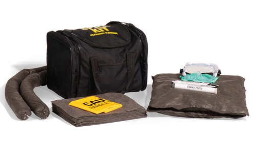 Universal Spill Kit, Black Duffle Bag, 9 Gallon Capacity