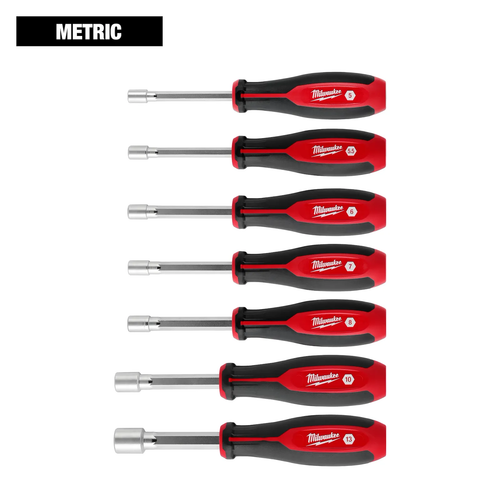 Nut Driver Set, Metric, 7 Piece, Hollow Core
