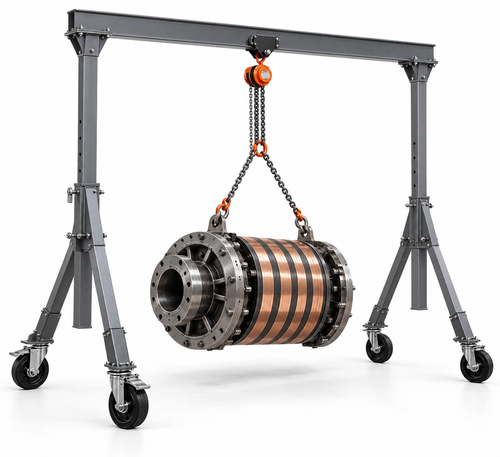 Portable Gantry Crane 2 Ton, Aluminum