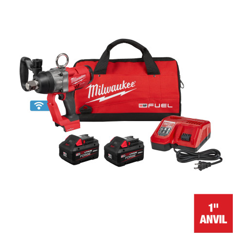 M18 Lithium-Ion Cordless 1 in. Impact with Friction Ring and Two 8.0 Ah Batteries