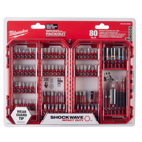 80PC SHOCKWAVE DRIVER BIT SET