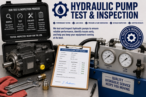 Testing, Inspection, Hydraulic Pump
