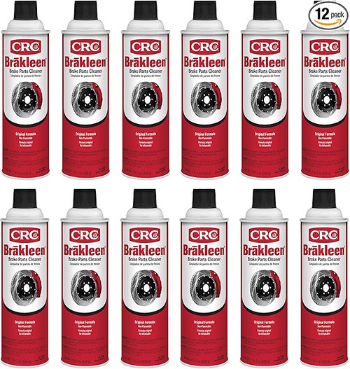 Brake Parts Cleaner, Aerosol Spray Can-20oz Chlorinated, Nonflammable, (Case of 12)