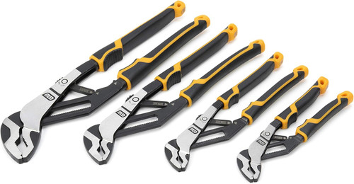 GEARWRENCH 4 Pc. Pitbull Auto-Bite Tongue & Groove Pliers with K9 Jaws - 82594C