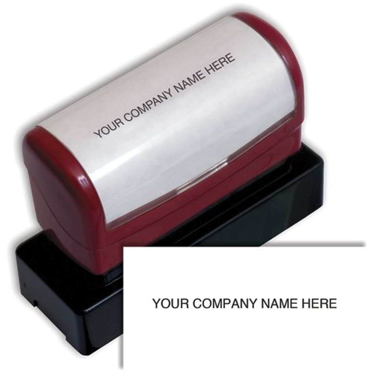 1 PC Paid Pre-Inked Rubber Stamp Business Office Store Work Self Inking Red Ink