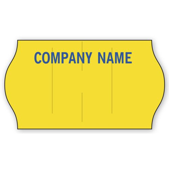 Meto 1-Line Pricing Labels, Roll, Yellow