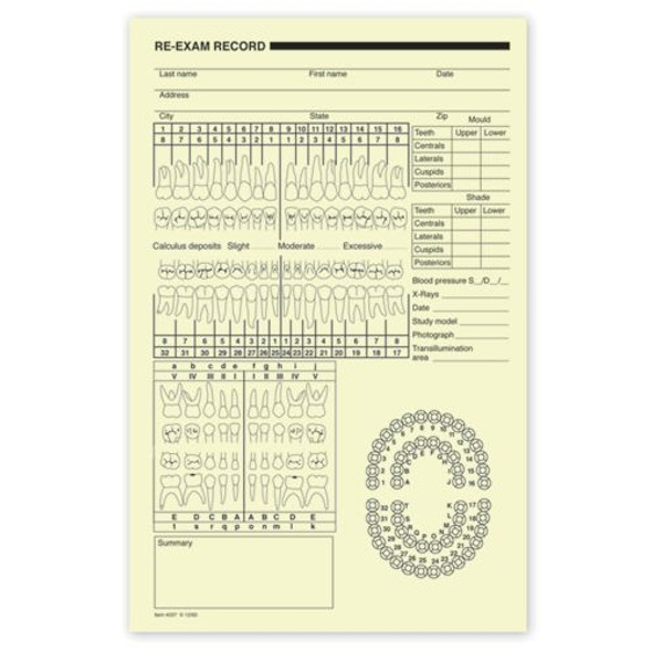 Dental Re-Exam Record