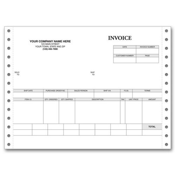 7" Retail Invoice