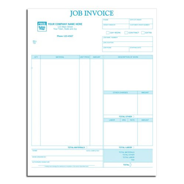 Classic Laser/Inkjet Job Invoice