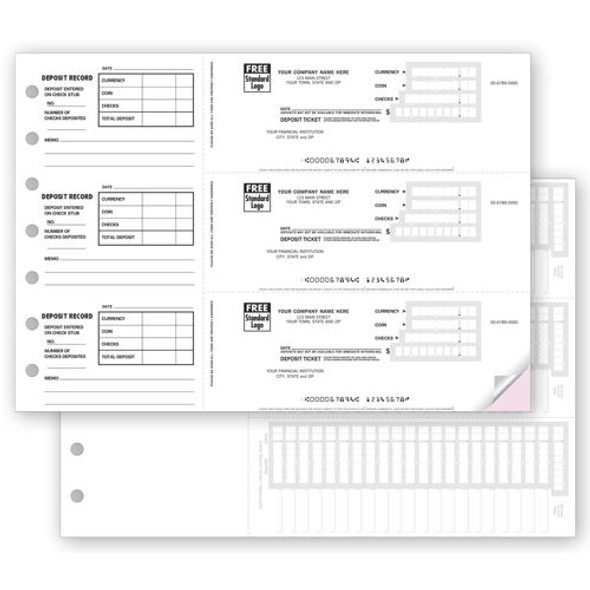 Deposit Tickets - 3-On-A-Page