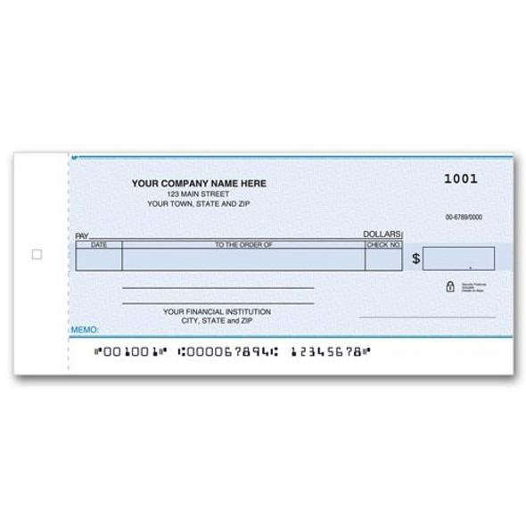 Personal Size One Write Check