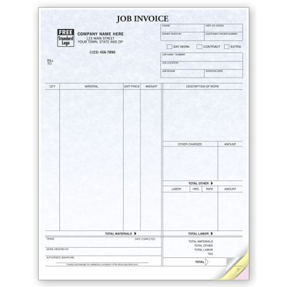 Job Invoices, Laser, Parchment