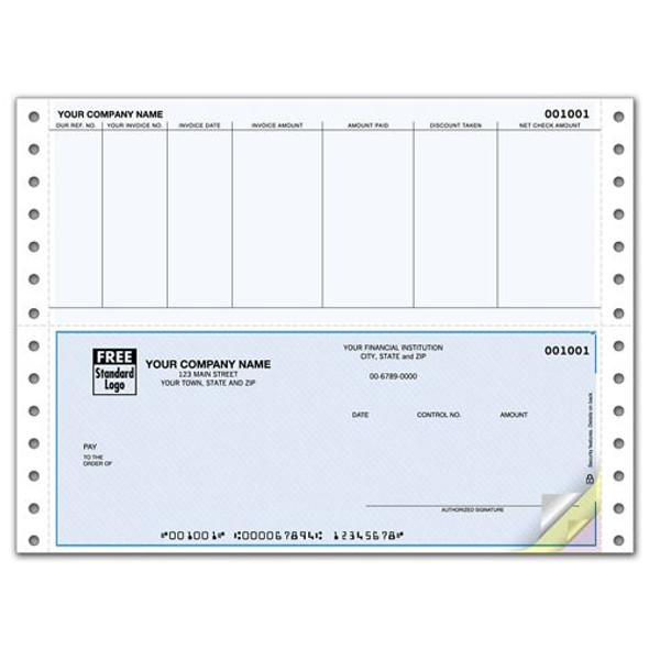 Continuous Bottom Accounts Payable Check