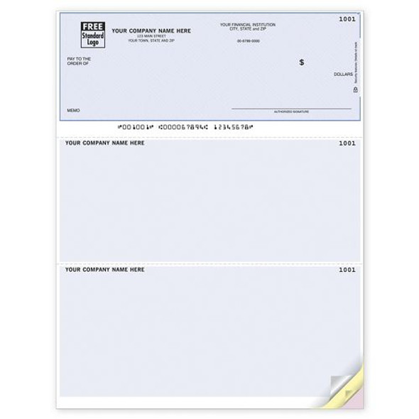 Unlined Laser Check, Microsoft Office Accounting Compatible