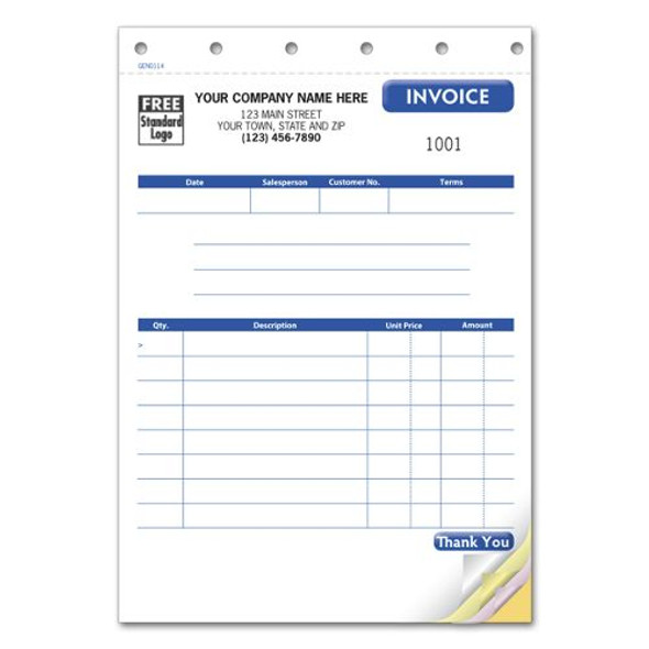 Compact Invoice, Carbonless