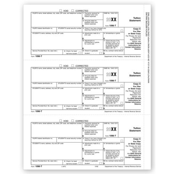 Laser 1098-T, Filer and/or State Copy C