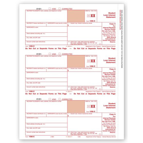 Laser 1098-E, Federal Copy A