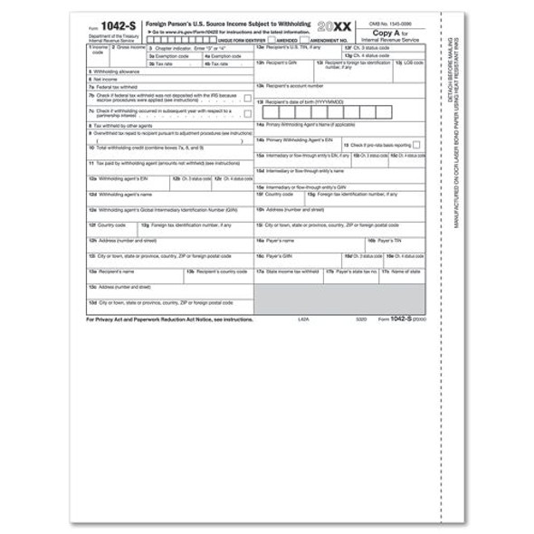 Laser 1042-S, Federal Copy A