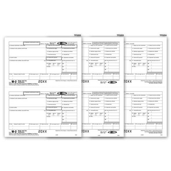 Laser W-2 Set, Electronic Filing