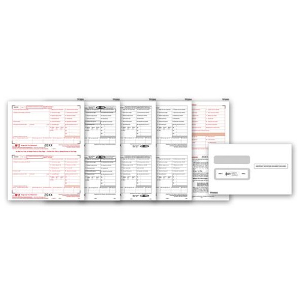 Laser W-2 Set & Envelope Kit, 6-part