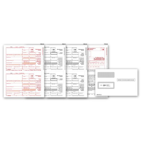 Laser 1099-MISC Income Set & Envelope Kit, 4-part