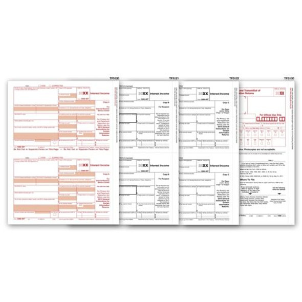 Laser 1099-INT Income Set, 3-part