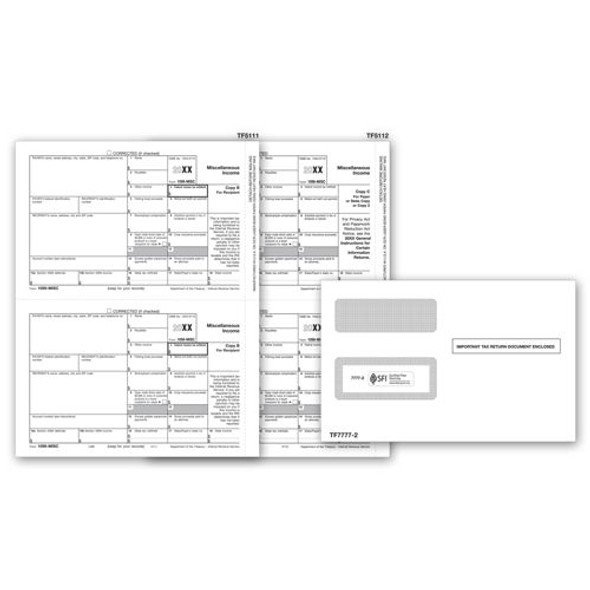 Laser 1099-MISC Electronic Filing Set & Envelope Kit