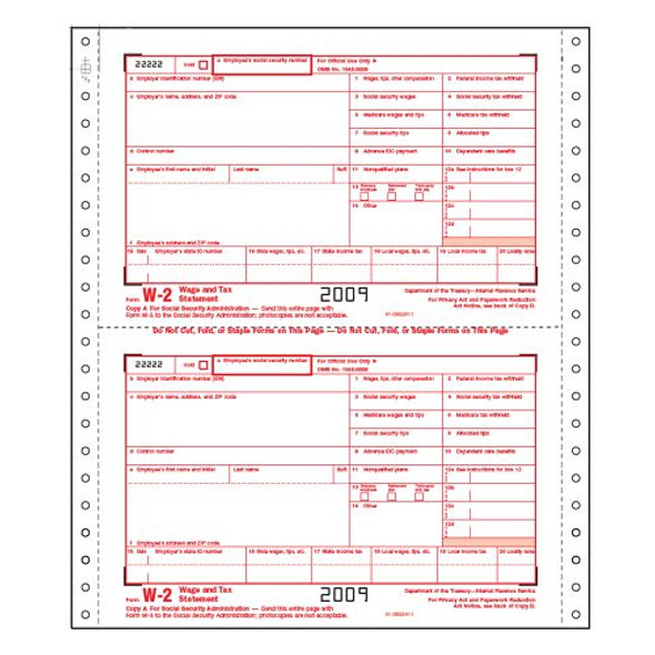 Continuous W-2, Twin Set, Carbonless