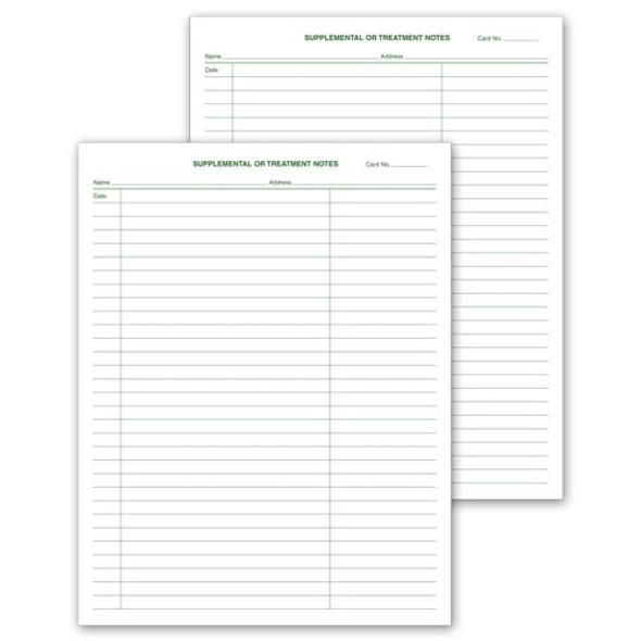 Supplemental & Treatment Notes, No Hole Punch