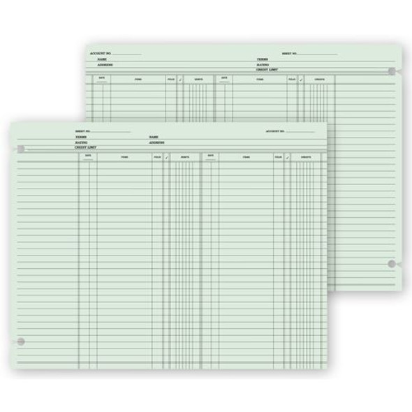 Ledger Sheets, Double Entry