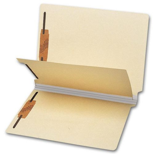 End Tab Single Divider Folder, 18 pt, Multi-Fastener