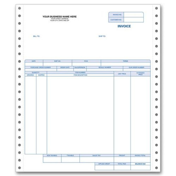 Forms, Continuous, Invoice