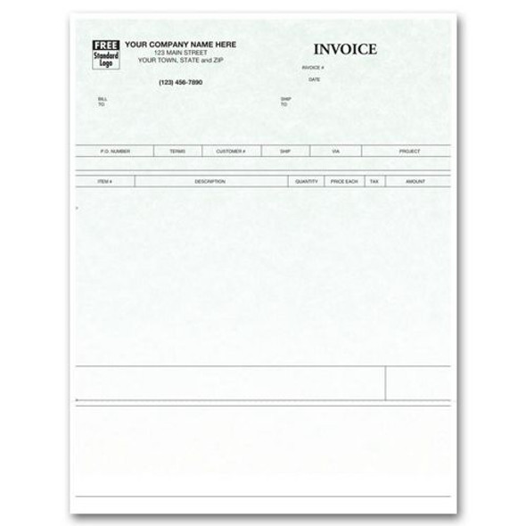 Laser Product Invoice - Parchment
