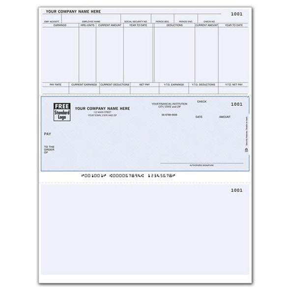Laser Payroll Check, Compatible with Solomon
