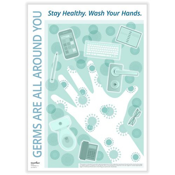 Germs are All Around You Poster