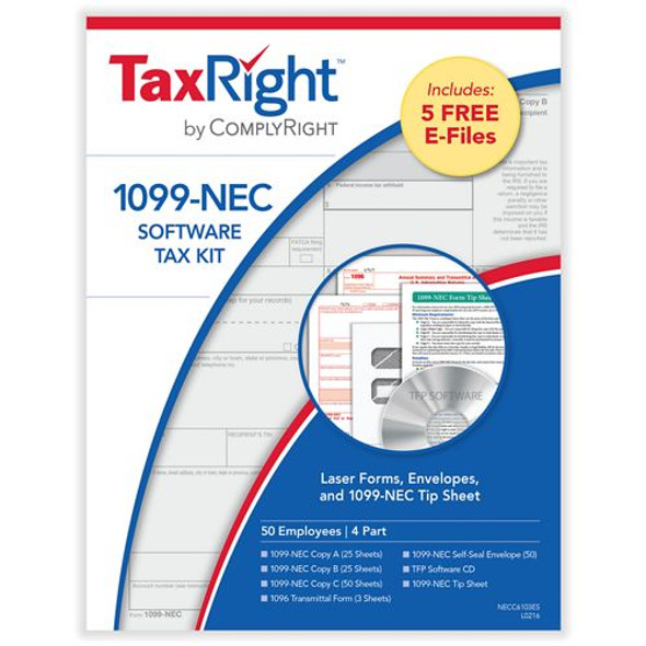 ComplyRight 1099NEC 4part Kit with Envelopes (50 Employees)