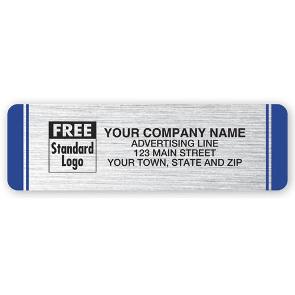 Weather-Resistant Labels, Brushed Poly, Silver
