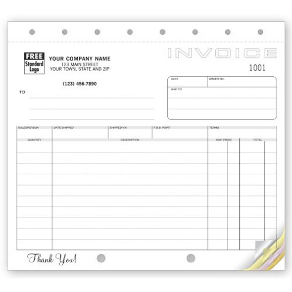 Shipping Invoices, Classic Design, Small Format