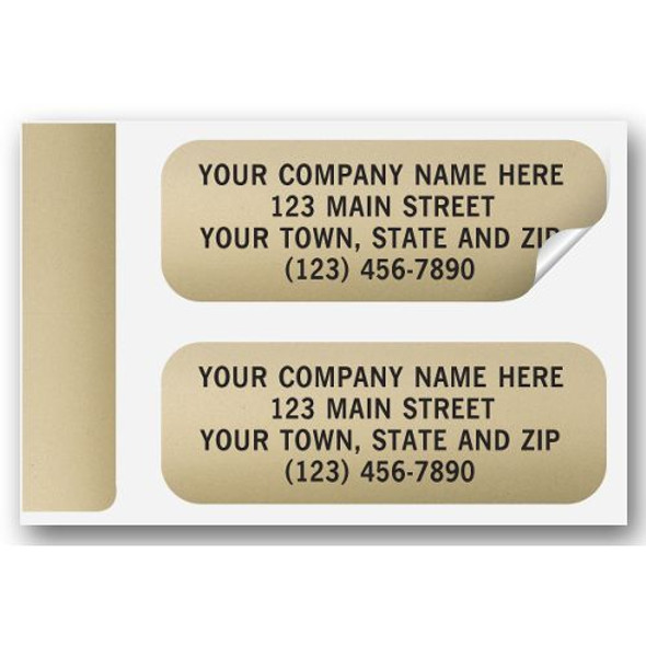 Gold Foil Paper Label