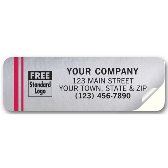 Tuff Shield Weatherproof Labels, Chrome Poly Film